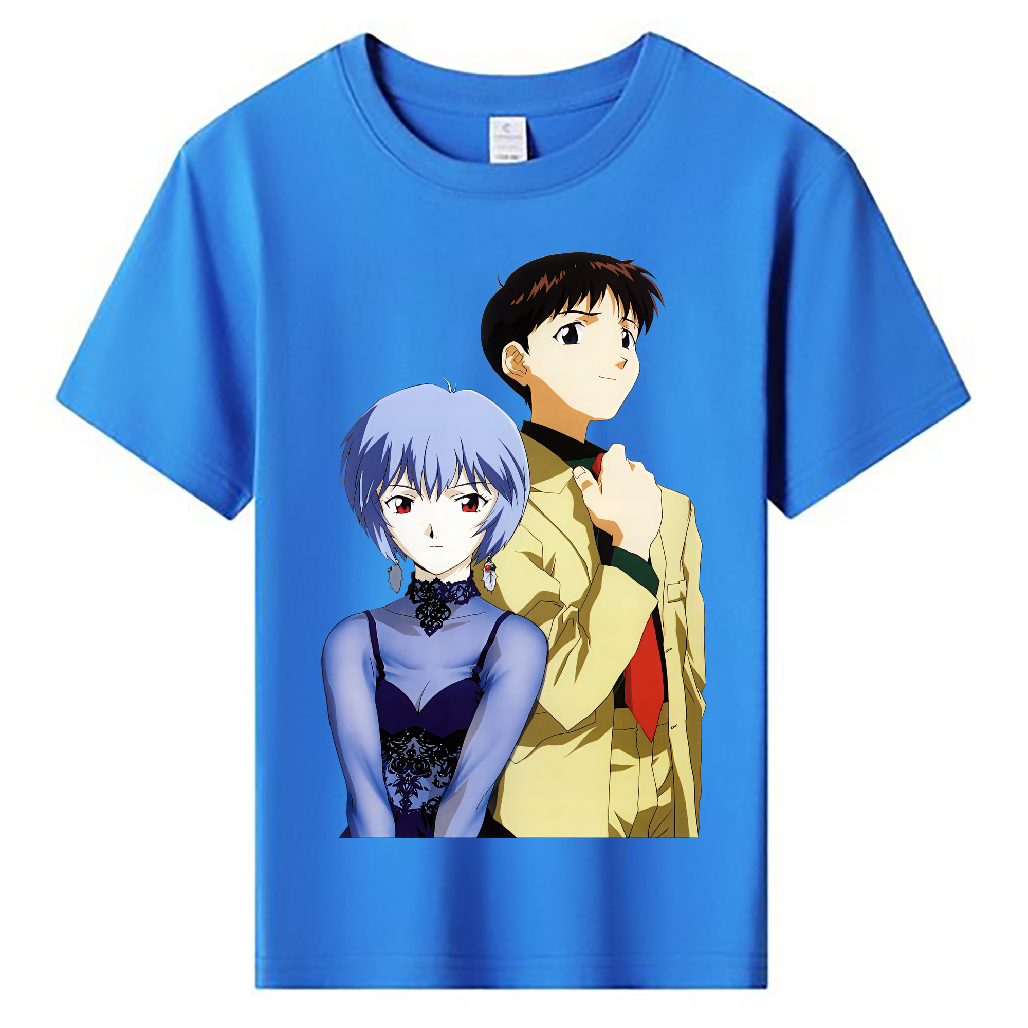（画像用） EVA 新世紀エヴァンゲリオン 綿100％キッズTシャツ（フロントプリント）